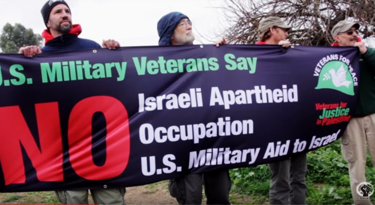 Scene from Veterans for Peace in Palestine